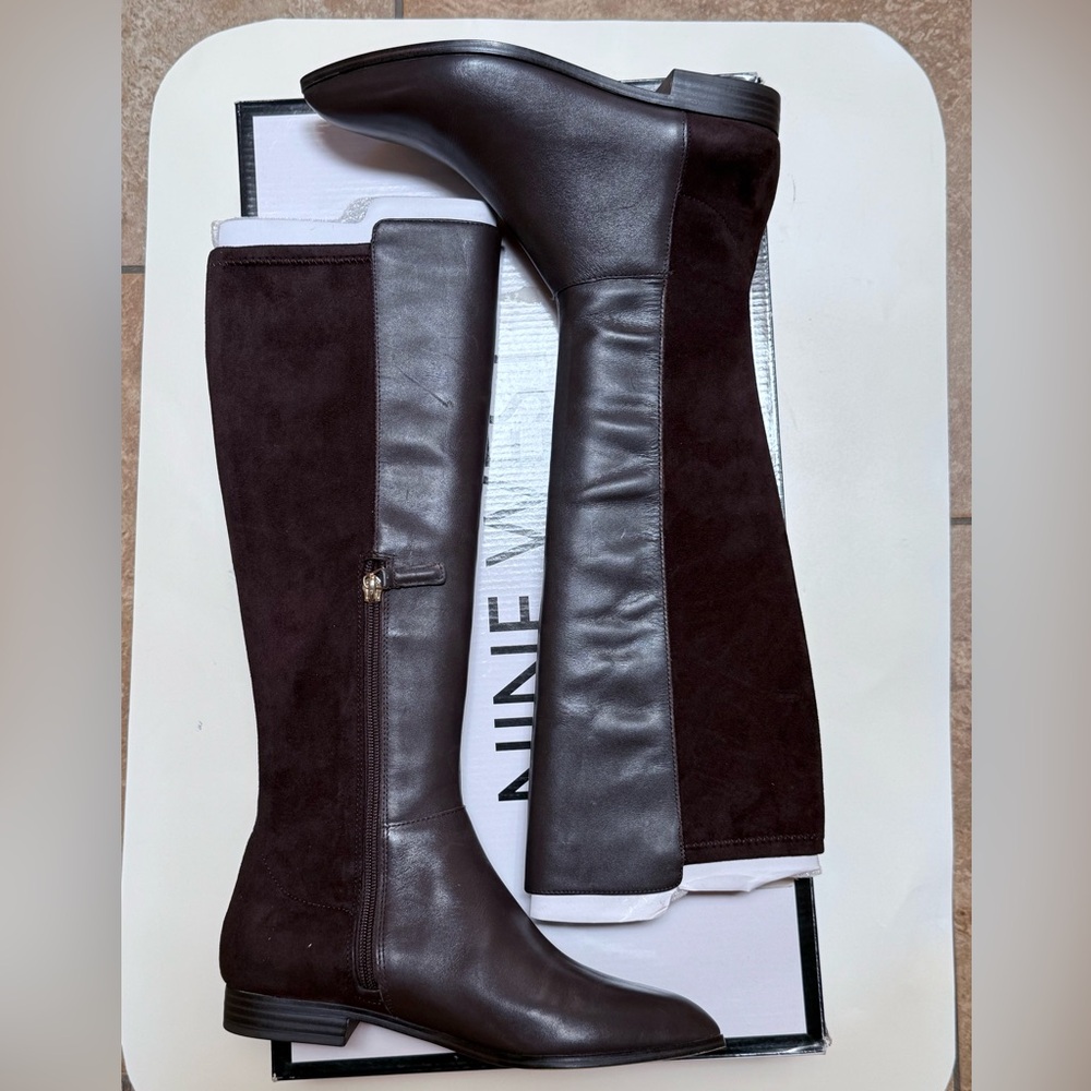 Nine West Chocolate Brown Knee High Boots